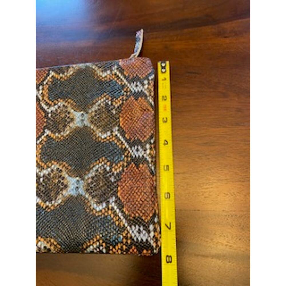 Ceri Hoover Carioca Genuine Python Zip Clutch / C… - image 3